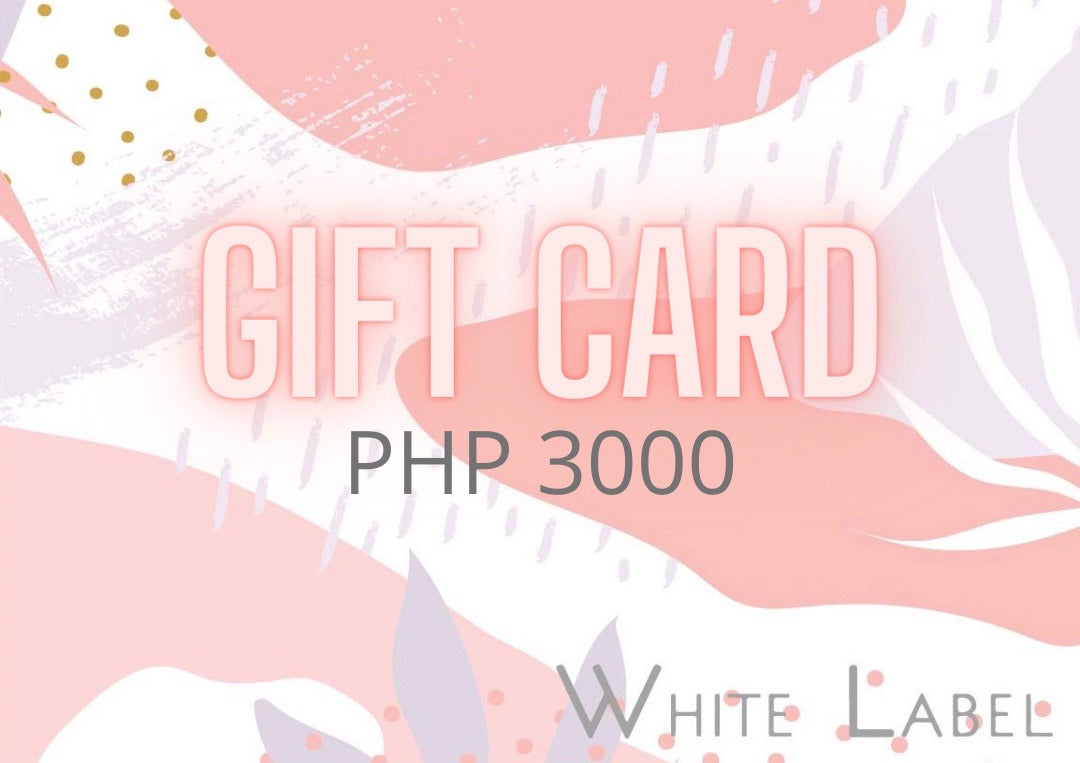 White Label Gift Card P3000